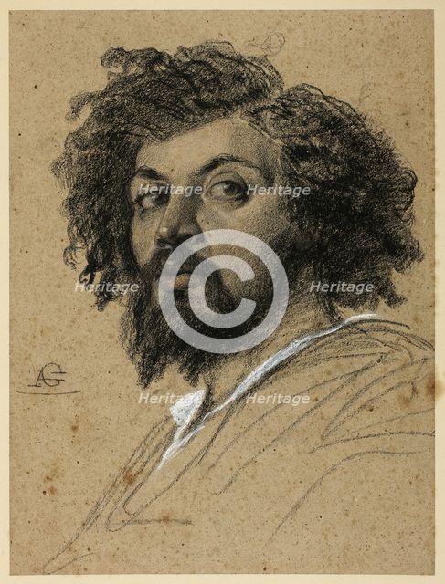 Self-Portrait, c. 1830. Creator: Auguste Barthelemy Glaize.