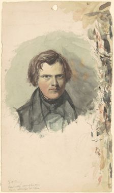 Self-Portrait, c. 1830s. Creator: Seth Wells Cheney