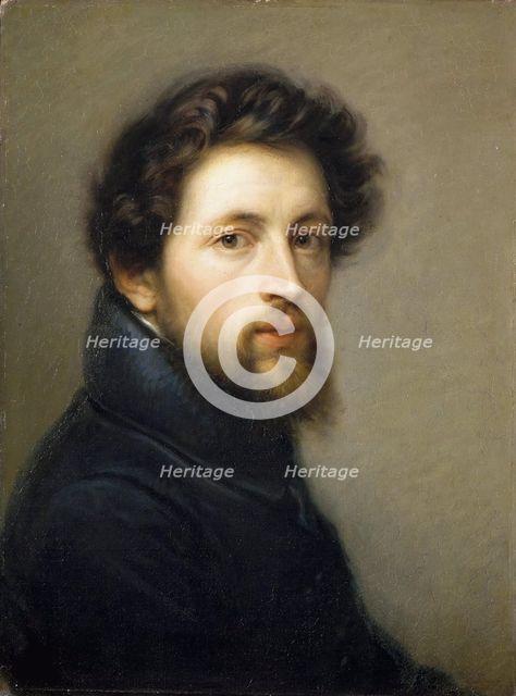 Self-Portrait, c. 1837. Creator: Carnovali, Giovanni (1804-1873).