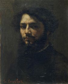 Self-Portrait, c. 1850. Creator: Courbet, Gustave (1819-1877)