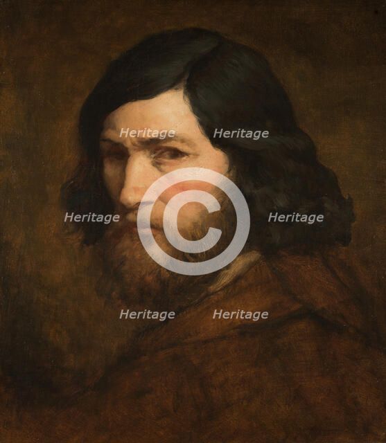 Self-Portrait, c. 1850. Creator: Millet, Jean-François (1814-1875).