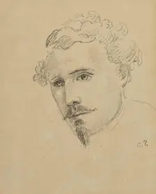 Self-Portrait, c. 1853. Creator: Pissarro, Camille (1830-1903)