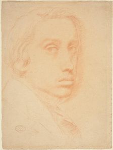 Self-Portrait, c. 1855. Creator: Edgar Degas