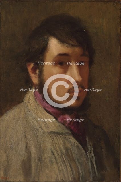 Self-Portrait, c. 1858. Artist: Degas, Edgar (1834-1917)