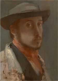 Self-Portrait, c. 1858. Artist: Degas, Edgar (1834-1917)