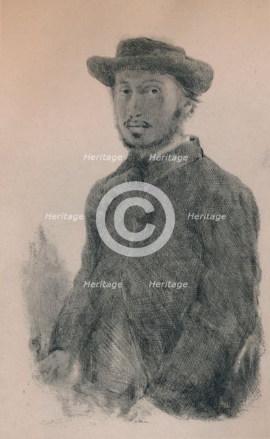 'Self-Portrait', c.1860s, (1946). Artist: Edgar Degas.