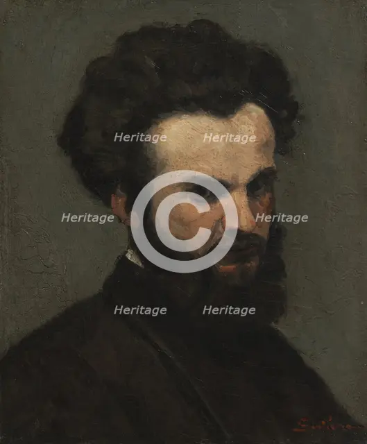 Self-Portrait, c.1872-1874. Creator: Armand Guillaumin (French, 1841-1927).