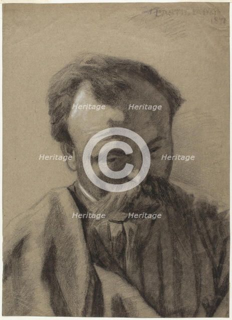 Self-Portrait, c. 1877. Creator: Jules Bastien-Lepage.