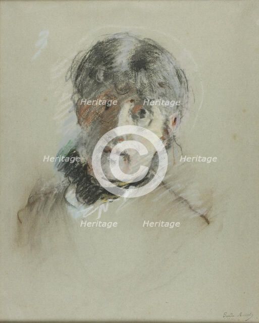 Self-Portrait, c. 1885. Creator: Berthe Morisot.