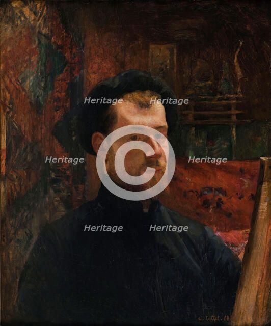 Self-Portrait, c. 1886-1888. Creator: Cottet, Charles (1863-1925).