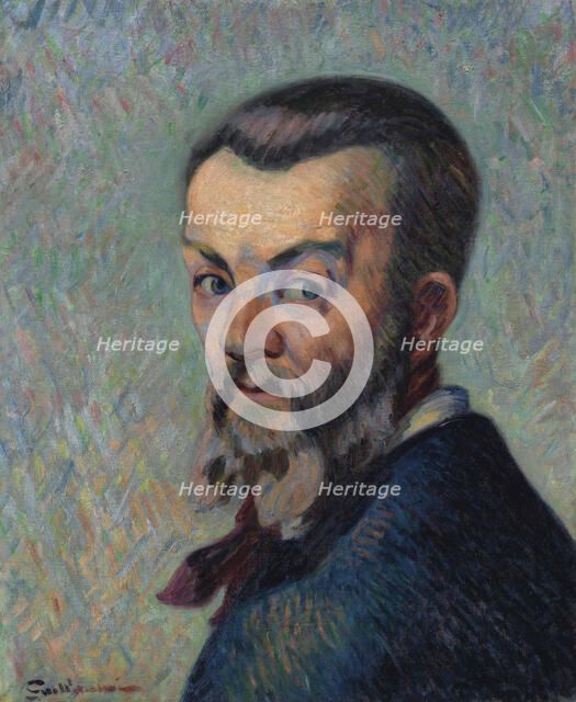 Self-Portrait, c. 1888. Creator: Guillaumin, Jean-Baptiste Armand (1841-1927).