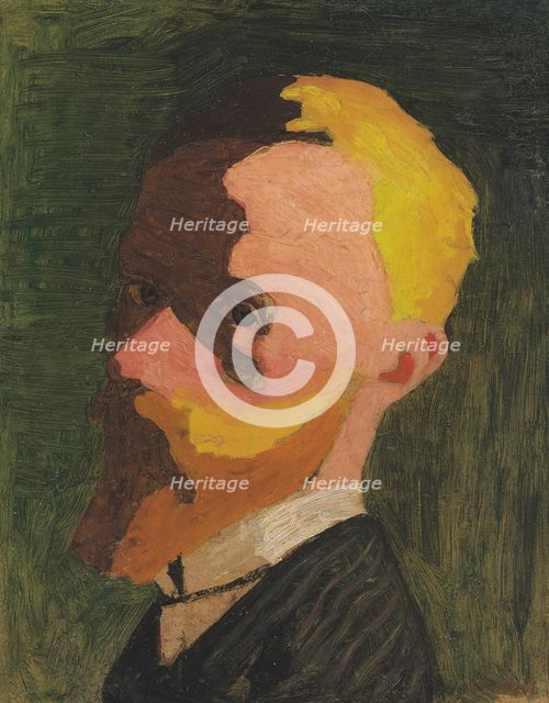 Self-Portrait, c. 1890. Creator: Vuillard, Édouard (1868-1940).