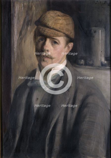Self-Portrait, c. 1890. Creator: Blanche, Jacques-Émile (1861-1942).