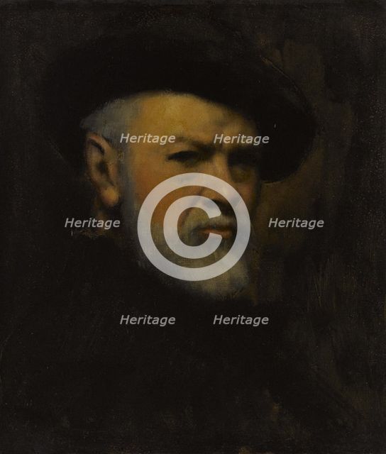 Self-Portrait, c. 1890. Creator: Henner, Jean-Jacques (1829-1905).