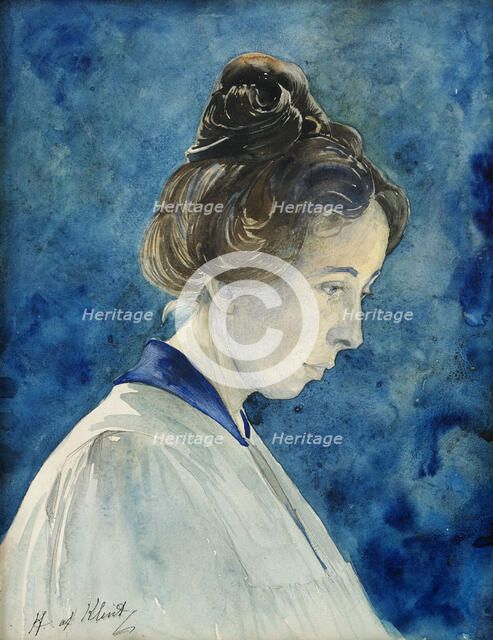 Self-Portrait, c. 1890. Creator: Hilma af Klint (1862-1944).