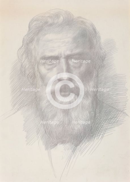 Self-Portrait, c. 1895. Creator: Alphonse Legros.