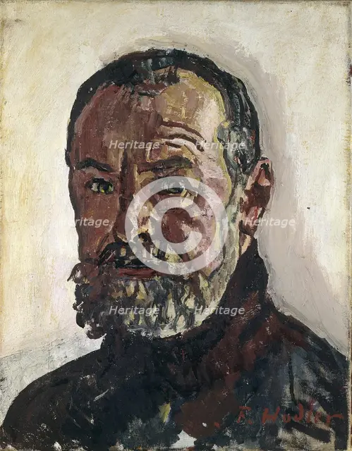 Self-Portrait, c. 1916. Creator: Hodler, Ferdinand (1853-1918).