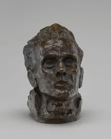 Self-Portrait, c. 1917, cast c. 1925-1928. Creator: Egon Schiele