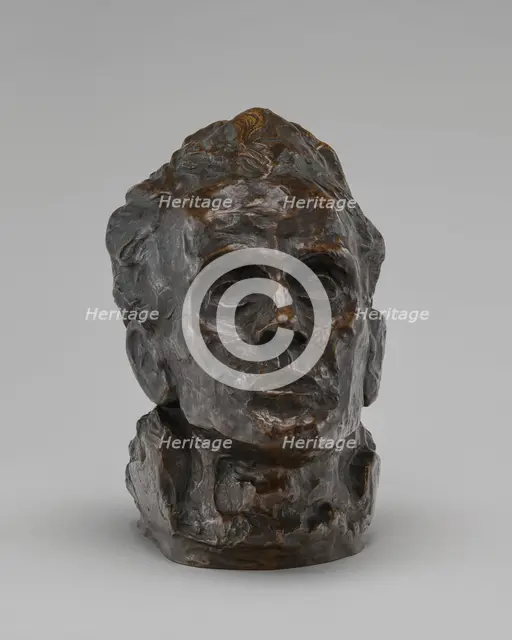 Self-Portrait, c. 1917, cast c. 1925-1928. Creator: Egon Schiele.