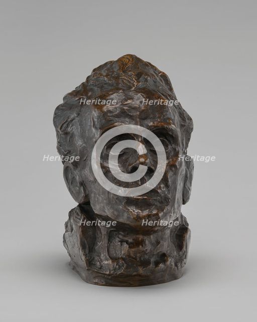Self-Portrait, c. 1917, cast c. 1925-1928. Creator: Egon Schiele.