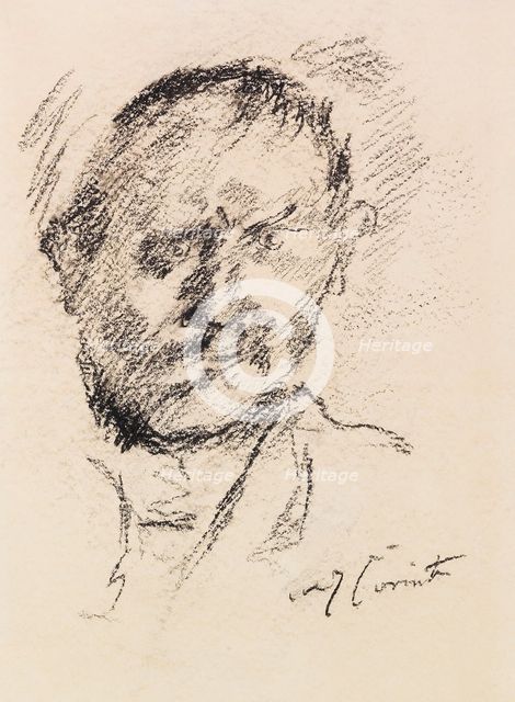 Self-Portrait, c. 1925. Creator: Corinth, Lovis (1858-1925).