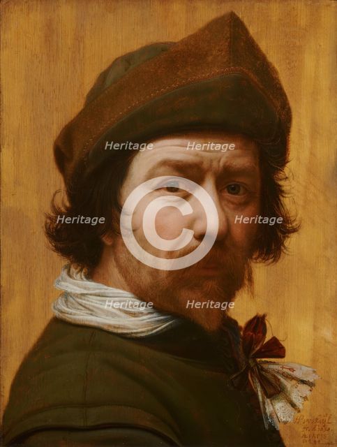 Self-Portrait, c1630s. Creator: Huygh Pietersz. Voskuyl.