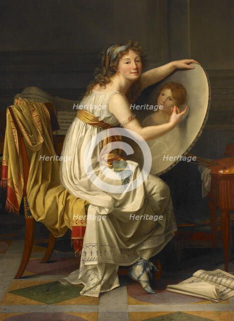 Self-portrait, c1799. Creator: Romany (Romanée); Adèle (1769-1846).