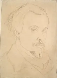 Self-portrait, c1850-1870 Artist: Dante Gabriel Rossetti