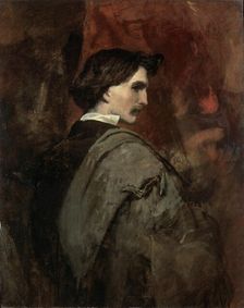 Self-portrait c1854-c1858. Artist: Anselm Friedrich Feuerbach