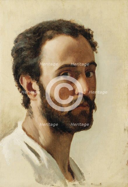 Self-portrait, c1855. Creator: Reffo, Enrico (1831-1917).