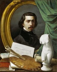 Self-portrait, c1856. Creator: Carlos María Esquivel