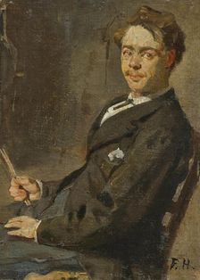 Self-portrait, c1878. Creator: Hodler, Ferdinand (1853-1918)