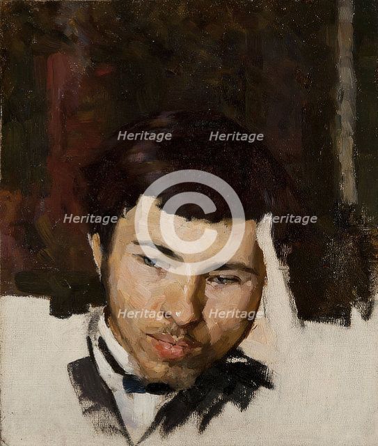 Self-portrait, c1880. Creator: Serov; Valentin Alexandrovich (1865-1911).