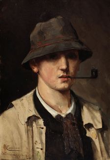 Self-portrait, c1880. Creator: Théo van Rysselberghe