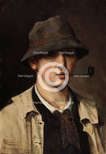 Self-portrait, c1880. Creator: Théo van Rysselberghe.