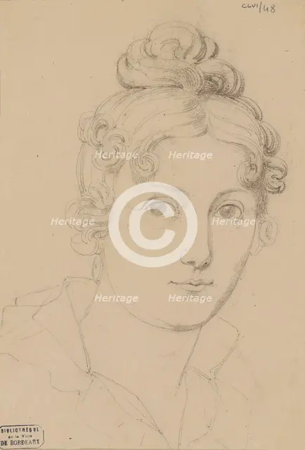 Self-Portrait, c.1830. Creator: Rosario Weiss Zorrilla, Maria del (1814-1843).