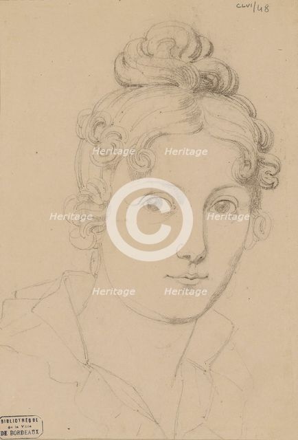 Self-Portrait, c.1830. Creator: Rosario Weiss Zorrilla, Maria del (1814-1843).