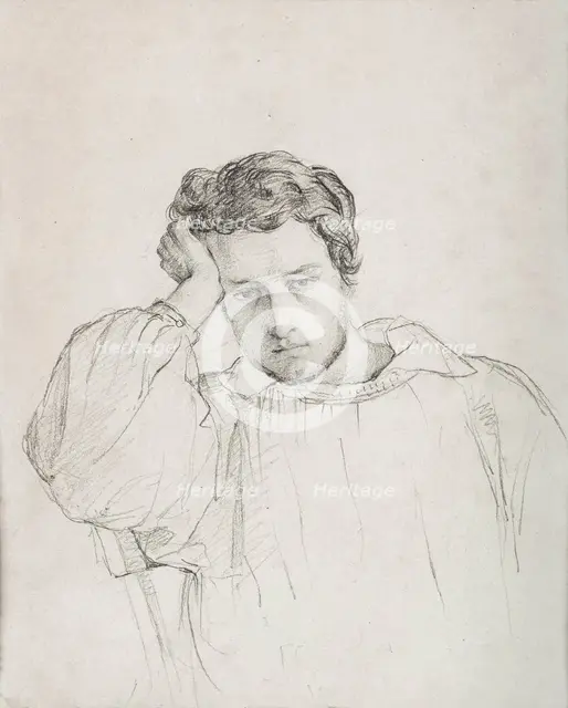 Self-portrait, c1834. Creator: Janmot, Louis (1814-1892).