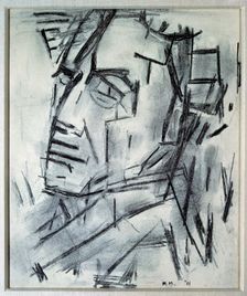 Self-portrait, c1913. Creator: Piet Mondrian