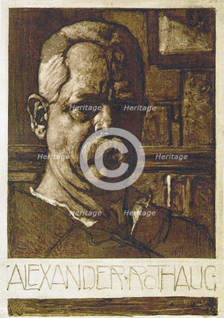 Self-portrait, c1928. Creator: Alexander Rothaug.
