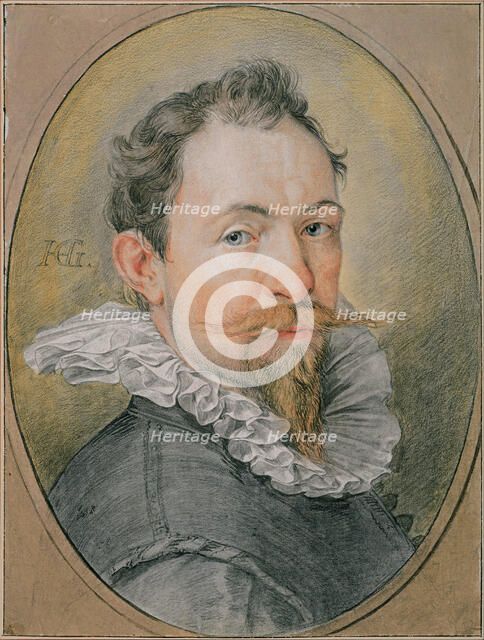 Self-portrait, ca 1594. Artist: Goltzius, Hendrick (1558-1617)