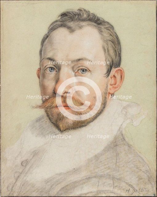 Self-Portrait, ca 1590. Creator: Goltzius, Hendrick (1558-1617).