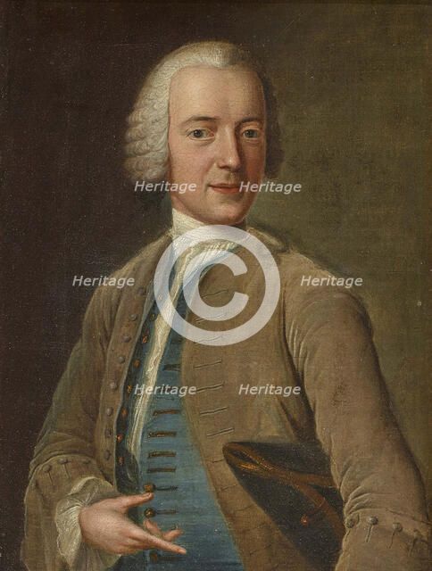 Self-Portrait, ca 1744 . Creator: Ziesenis, Johann Georg, the Younger (1716-1776).