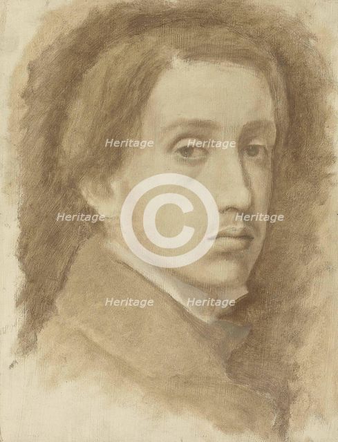 Self-Portrait, ca 1854. Creator: Degas, Edgar (1834-1917).