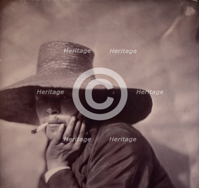 [Self-Portrait], ca. 1855. Creator: Adrien Alban Tournachon.