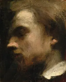 Self-Portrait, ca. 1858. Creator: Henri Fantin-Latour