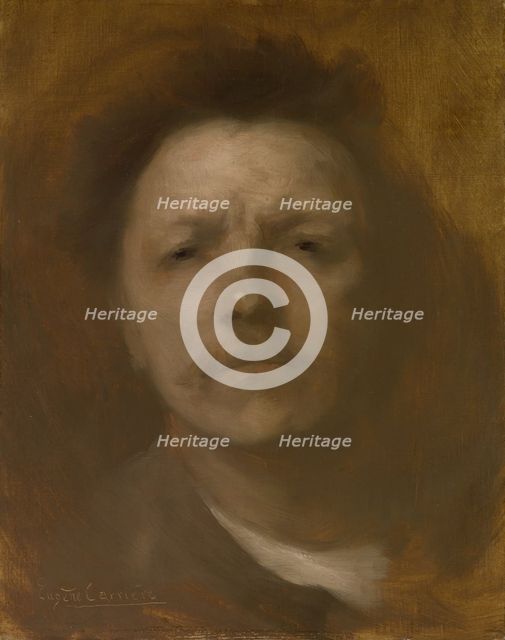 Self-Portrait, ca. 1893. Creator: Eugene Carriere.