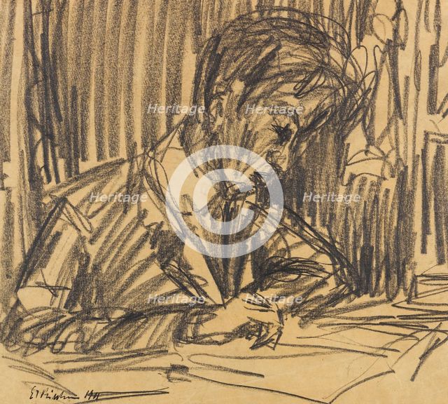 Self-portrait, ca 1905-1906. Creator: Kirchner, Ernst Ludwig (1880-1938).