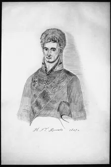 Self-Portrait (Copy), 1806. Artist: Rezanov, Nikolay Petrovich (1764-1807)