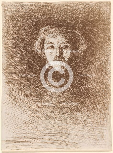 Self-Portrait (Corot par lui-meme), 1858. Creator: Jean-Baptiste-Camille Corot.